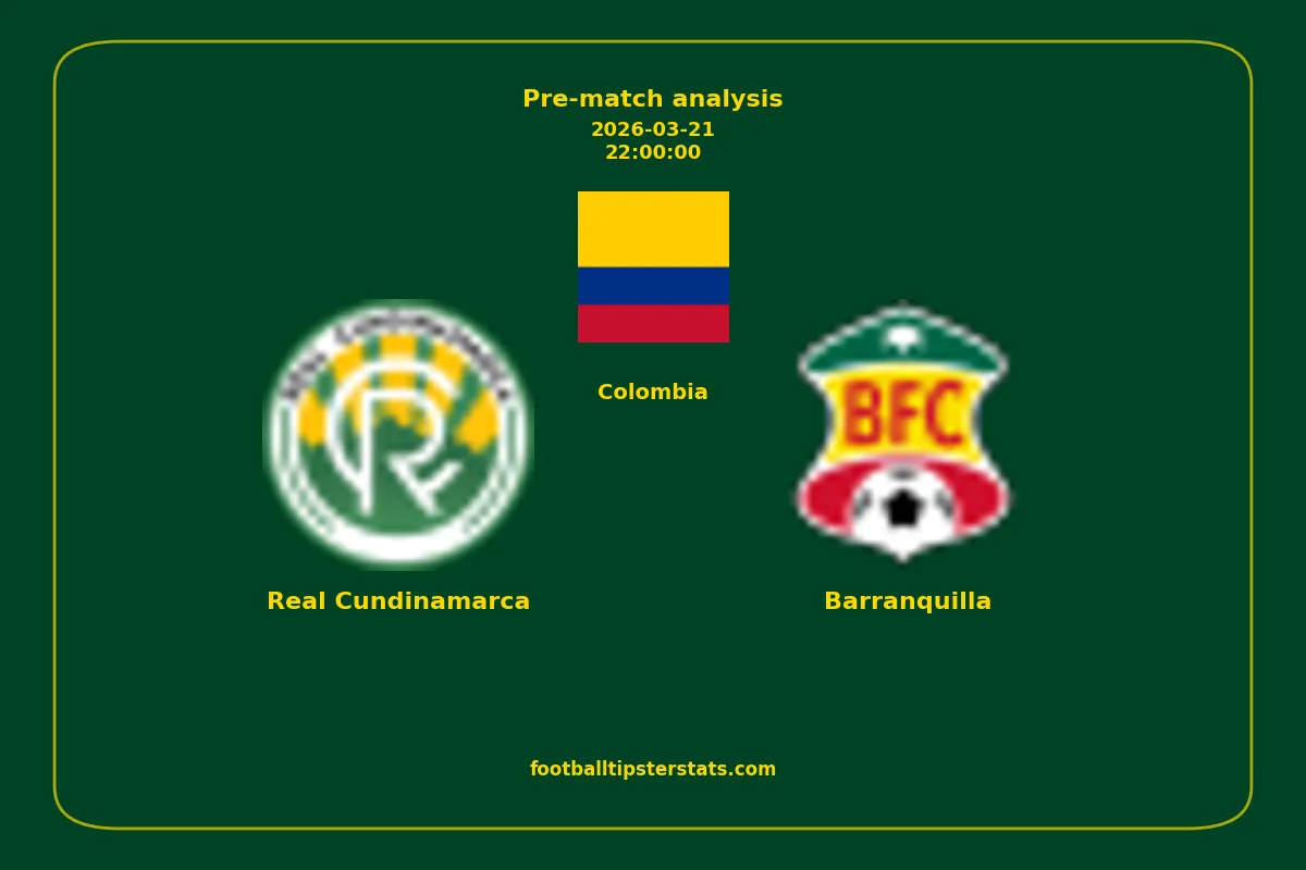 Pre-match analysis: Real Cundinamarca vs Barranquilla on 2026-03-21